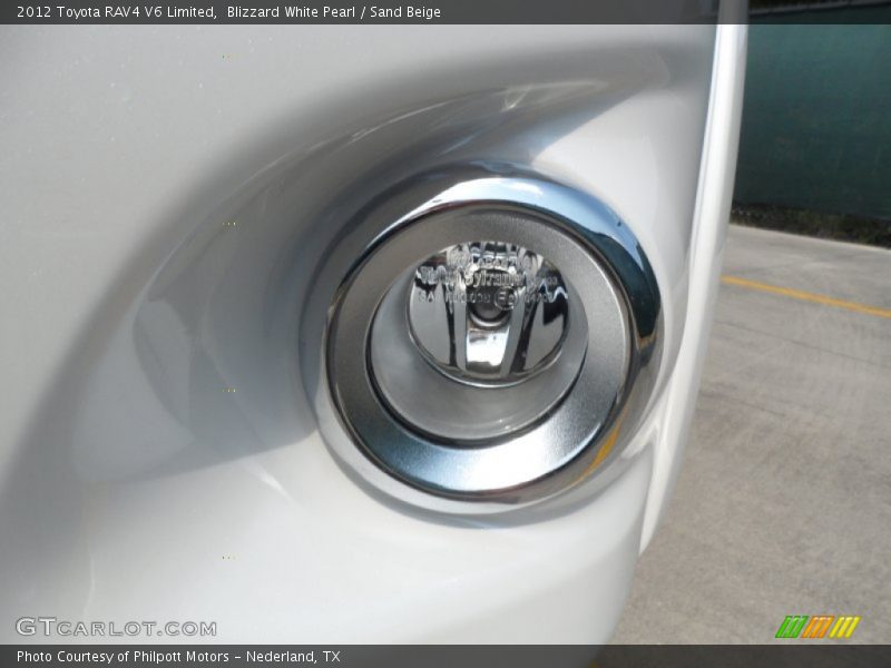 Blizzard White Pearl / Sand Beige 2012 Toyota RAV4 V6 Limited