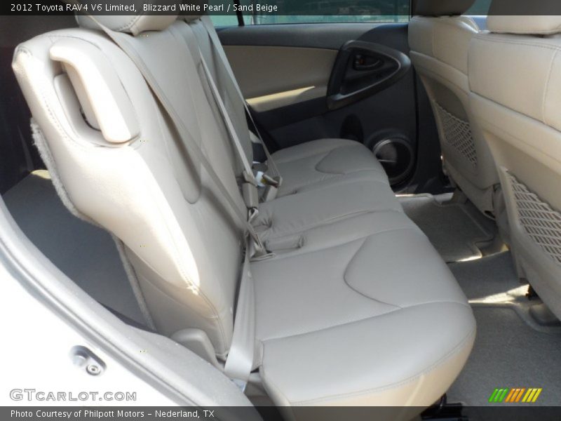 Blizzard White Pearl / Sand Beige 2012 Toyota RAV4 V6 Limited