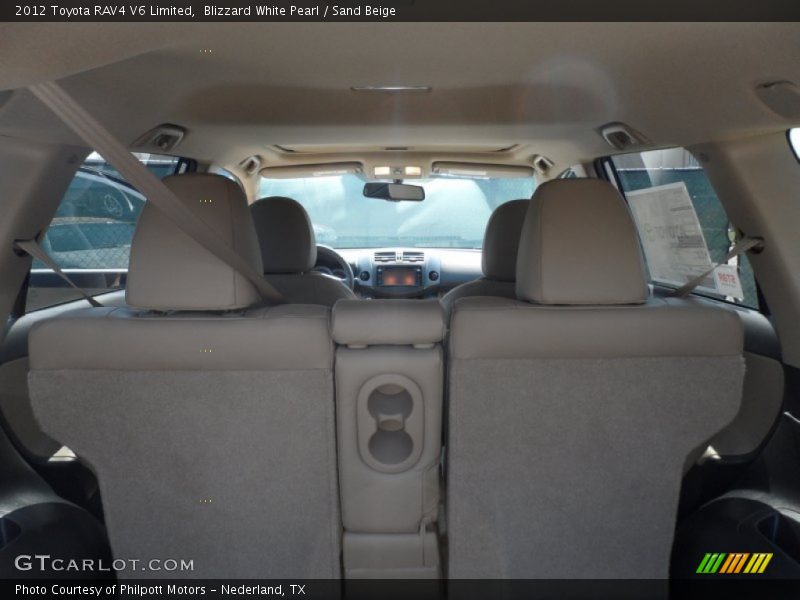 Blizzard White Pearl / Sand Beige 2012 Toyota RAV4 V6 Limited
