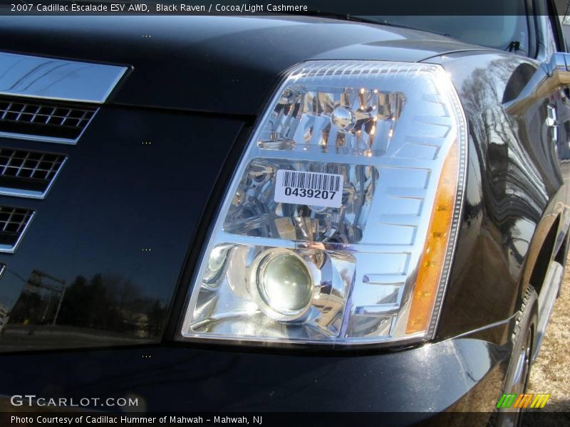 Black Raven / Cocoa/Light Cashmere 2007 Cadillac Escalade ESV AWD
