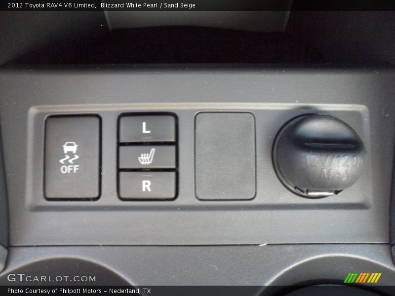 Blizzard White Pearl / Sand Beige 2012 Toyota RAV4 V6 Limited