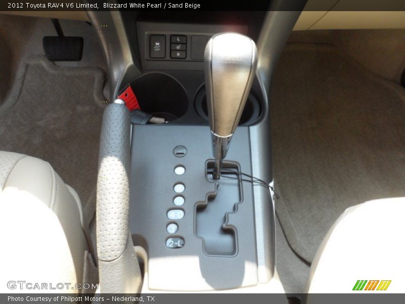 Blizzard White Pearl / Sand Beige 2012 Toyota RAV4 V6 Limited