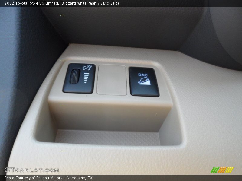 Blizzard White Pearl / Sand Beige 2012 Toyota RAV4 V6 Limited