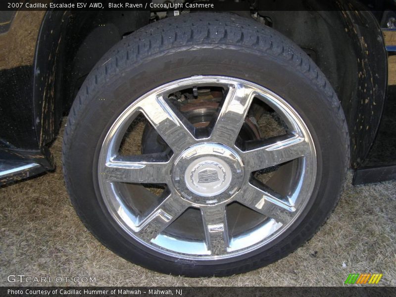 Black Raven / Cocoa/Light Cashmere 2007 Cadillac Escalade ESV AWD