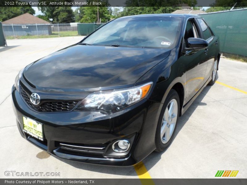 Attitude Black Metallic / Black 2012 Toyota Camry SE