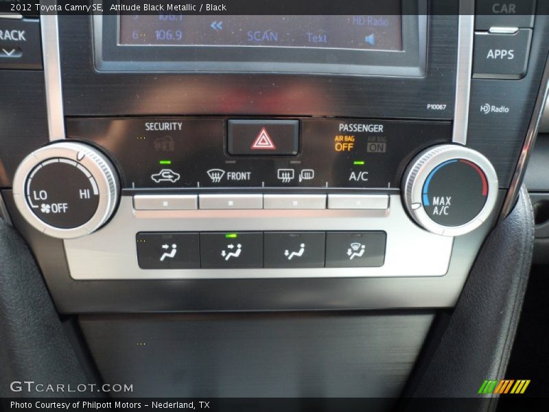 Attitude Black Metallic / Black 2012 Toyota Camry SE