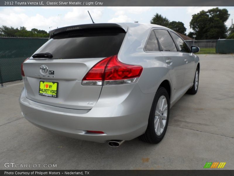 Classic Silver Metallic / Light Gray 2012 Toyota Venza LE