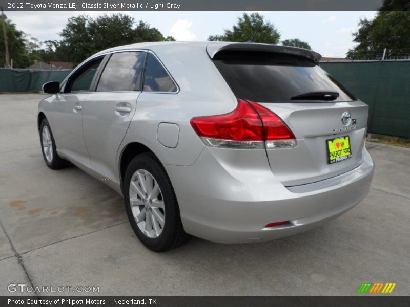 Classic Silver Metallic / Light Gray 2012 Toyota Venza LE