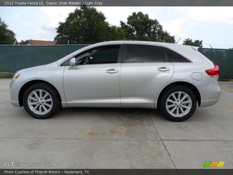 Classic Silver Metallic / Light Gray 2012 Toyota Venza LE