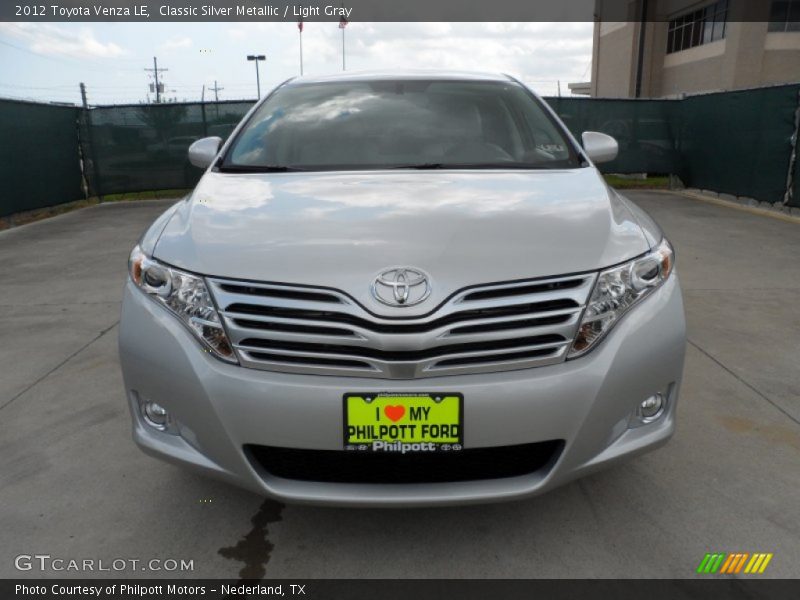 Classic Silver Metallic / Light Gray 2012 Toyota Venza LE
