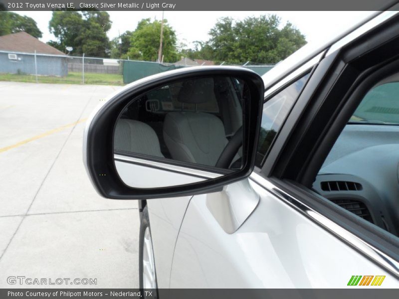 Classic Silver Metallic / Light Gray 2012 Toyota Venza LE