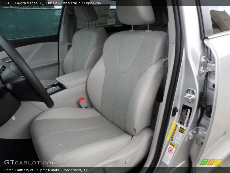 Classic Silver Metallic / Light Gray 2012 Toyota Venza LE