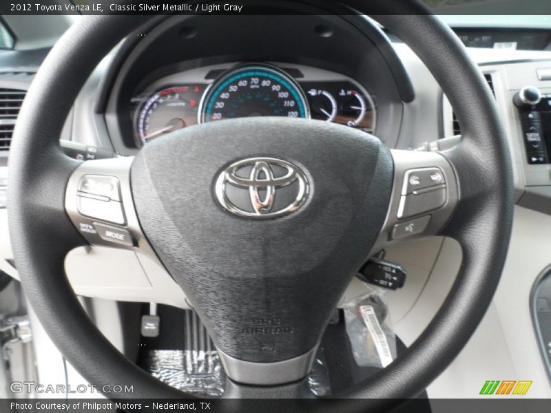 Classic Silver Metallic / Light Gray 2012 Toyota Venza LE