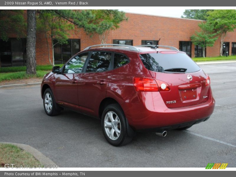 Venom Red / Black 2009 Nissan Rogue SL AWD