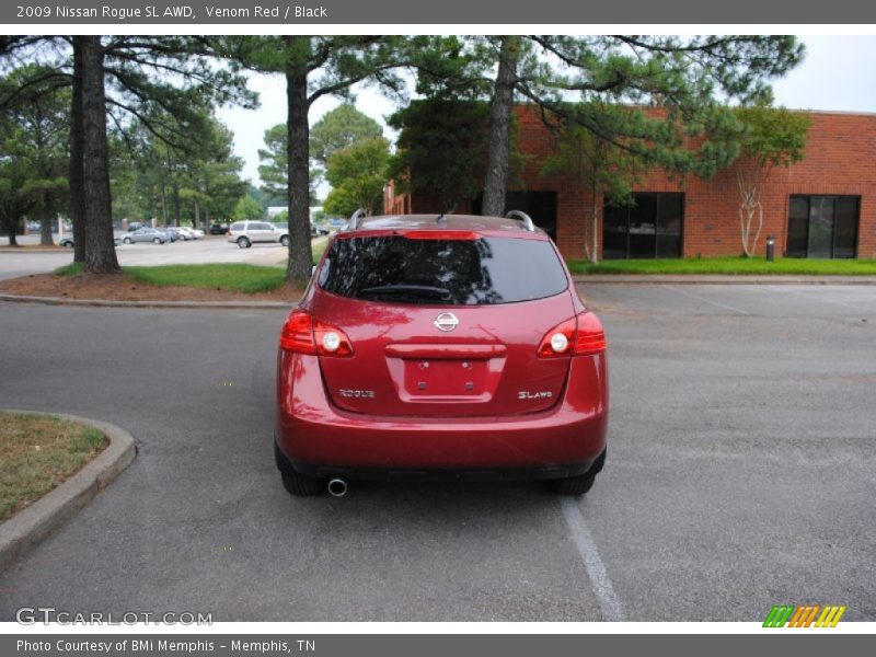 Venom Red / Black 2009 Nissan Rogue SL AWD