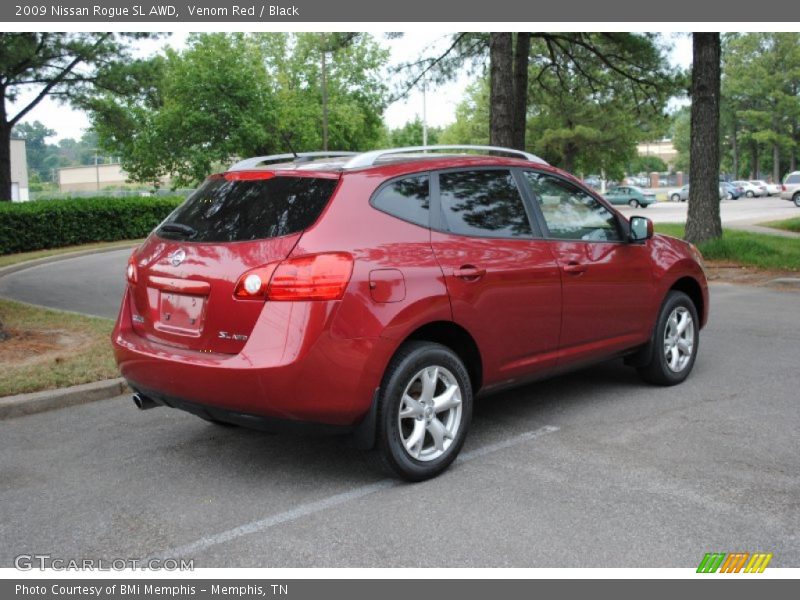 Venom Red / Black 2009 Nissan Rogue SL AWD