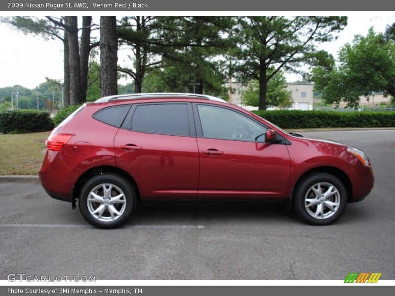 Venom Red / Black 2009 Nissan Rogue SL AWD