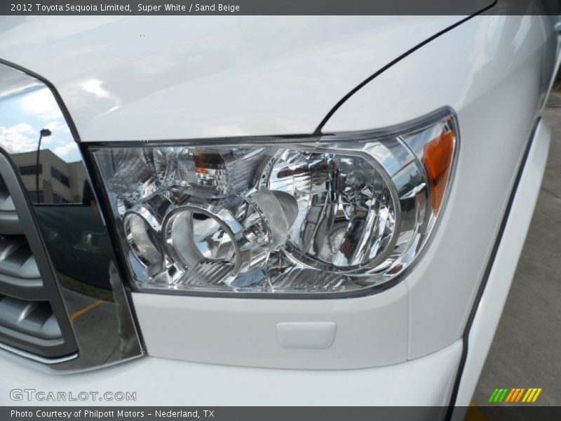 Super White / Sand Beige 2012 Toyota Sequoia Limited
