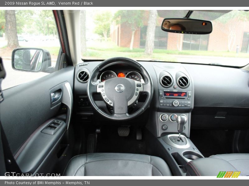 Venom Red / Black 2009 Nissan Rogue SL AWD