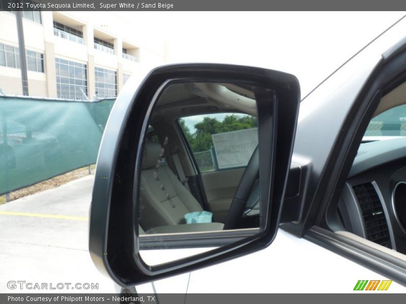 Super White / Sand Beige 2012 Toyota Sequoia Limited