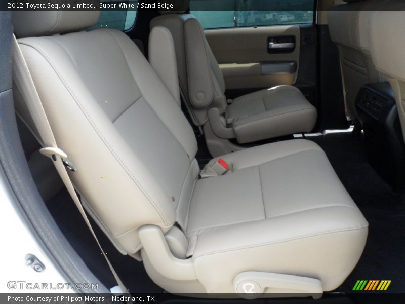Super White / Sand Beige 2012 Toyota Sequoia Limited