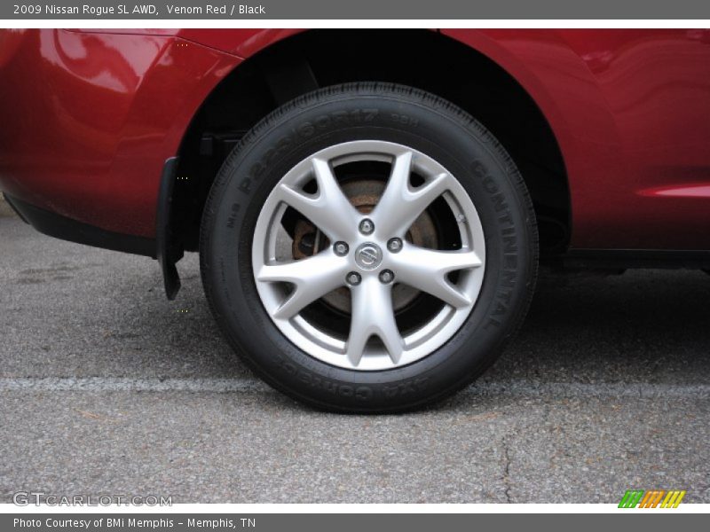 Venom Red / Black 2009 Nissan Rogue SL AWD
