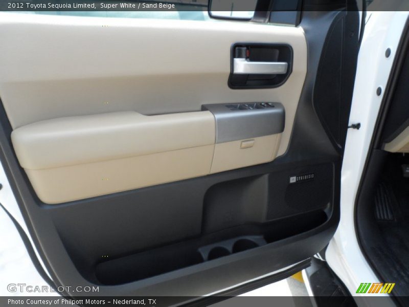 Super White / Sand Beige 2012 Toyota Sequoia Limited