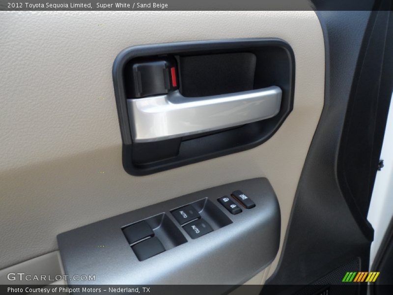 Super White / Sand Beige 2012 Toyota Sequoia Limited