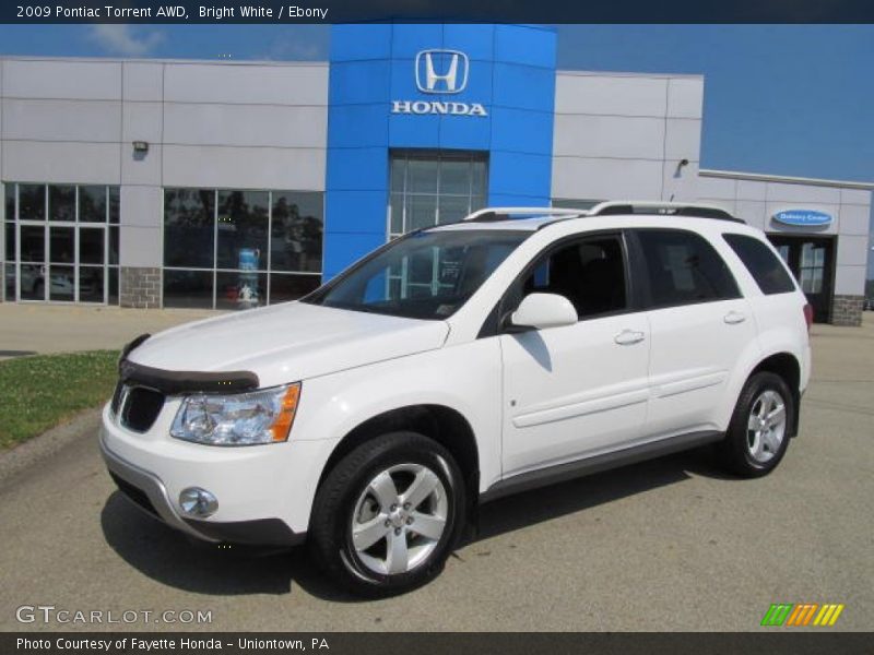 Bright White / Ebony 2009 Pontiac Torrent AWD
