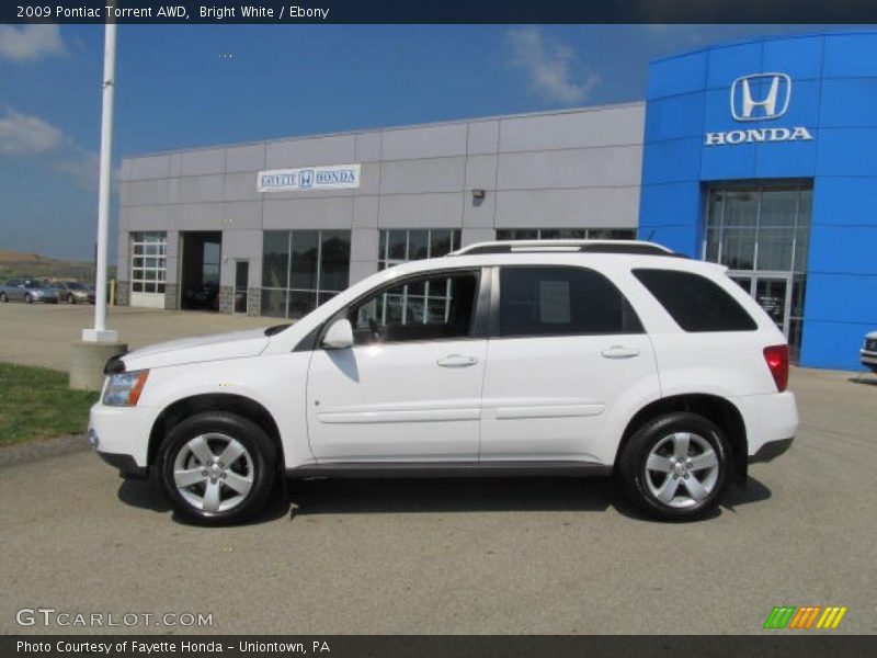 Bright White / Ebony 2009 Pontiac Torrent AWD