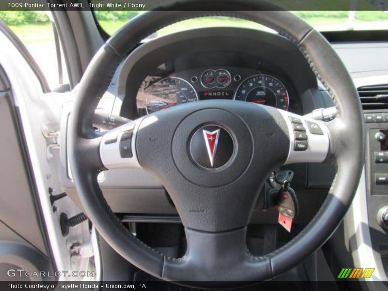 Bright White / Ebony 2009 Pontiac Torrent AWD