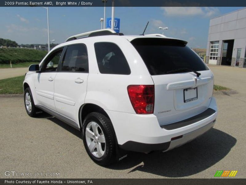 Bright White / Ebony 2009 Pontiac Torrent AWD