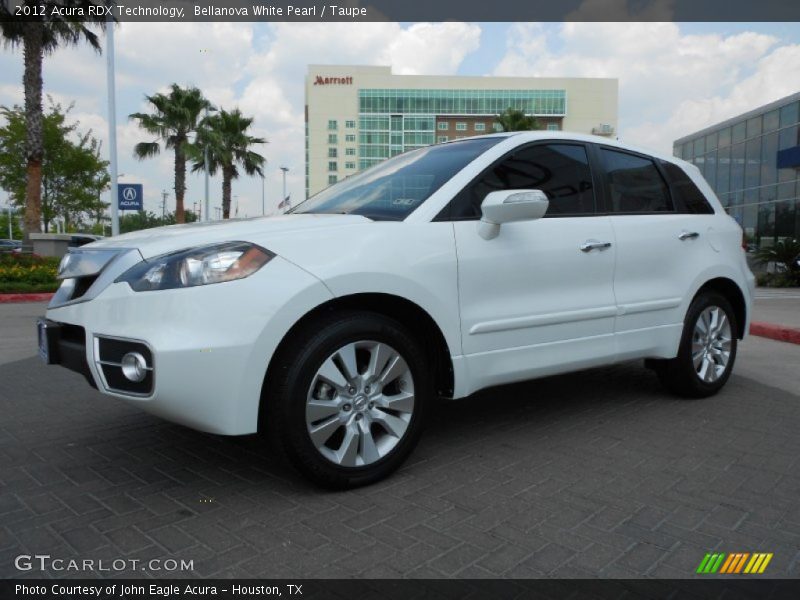 Bellanova White Pearl / Taupe 2012 Acura RDX Technology