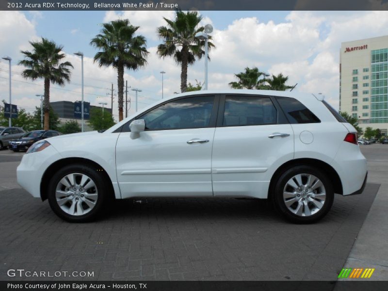 Bellanova White Pearl / Taupe 2012 Acura RDX Technology