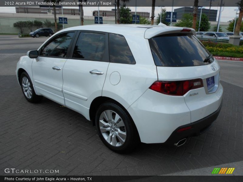 Bellanova White Pearl / Taupe 2012 Acura RDX Technology