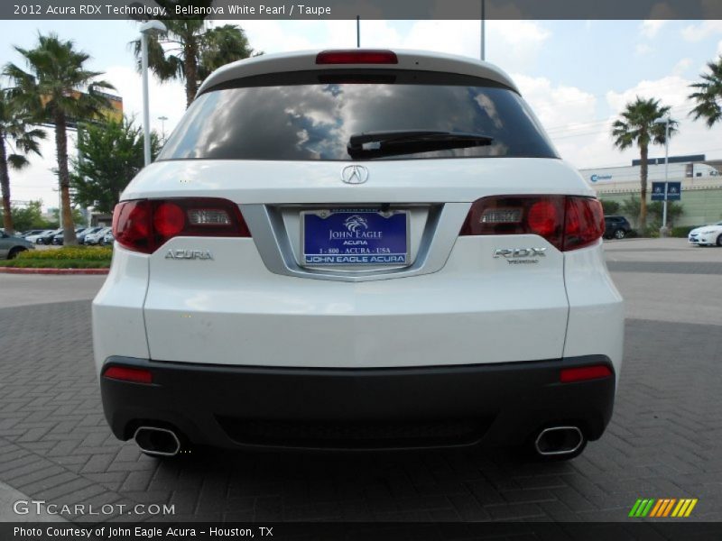 Bellanova White Pearl / Taupe 2012 Acura RDX Technology
