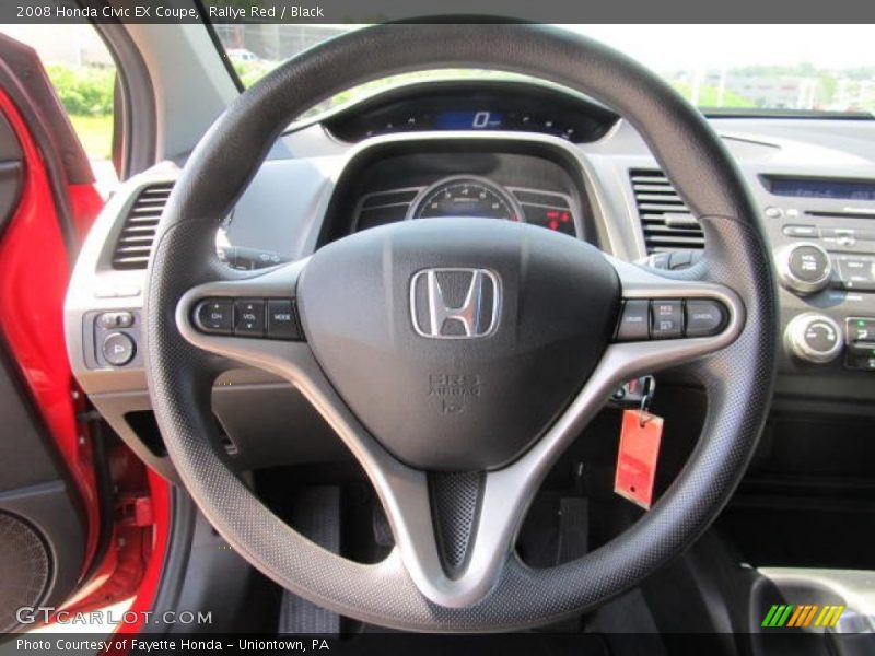 Rallye Red / Black 2008 Honda Civic EX Coupe