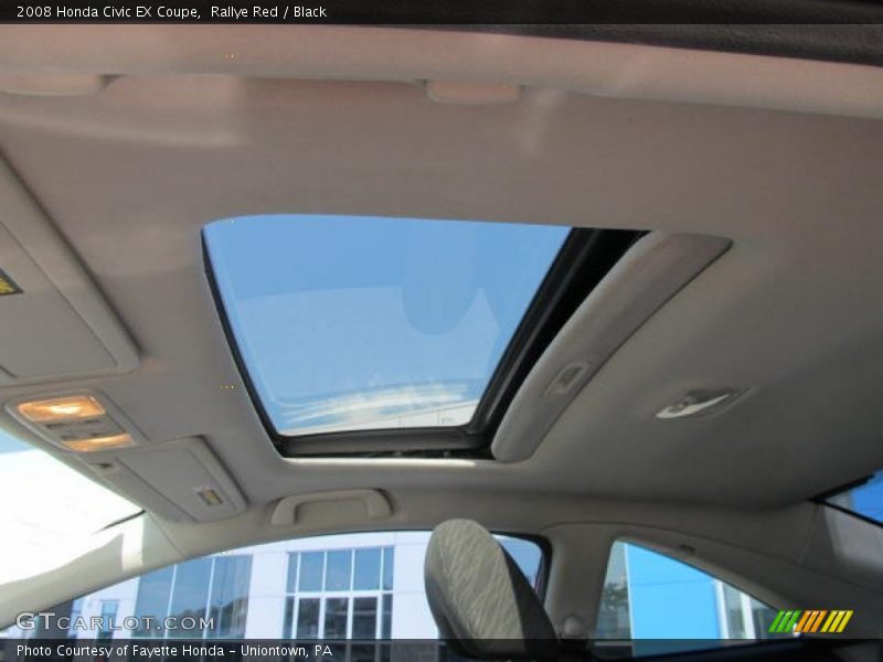 Rallye Red / Black 2008 Honda Civic EX Coupe