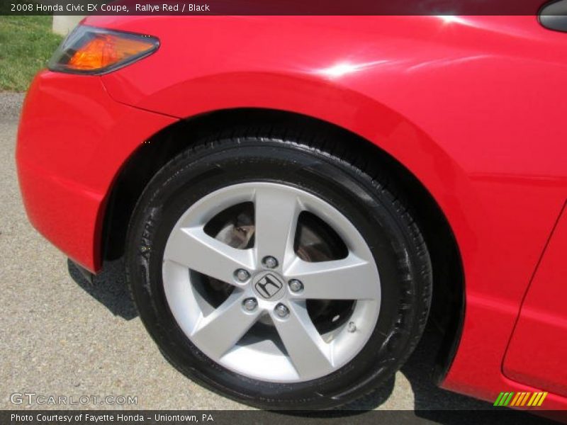 Rallye Red / Black 2008 Honda Civic EX Coupe