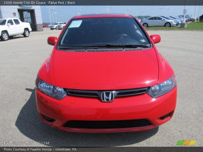 Rallye Red / Black 2008 Honda Civic EX Coupe