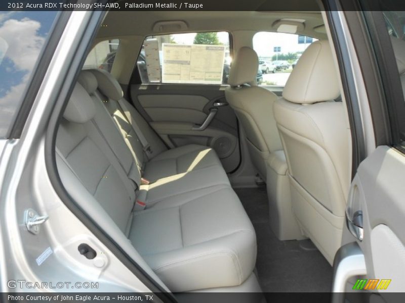 Rear Seat of 2012 RDX Technology SH-AWD