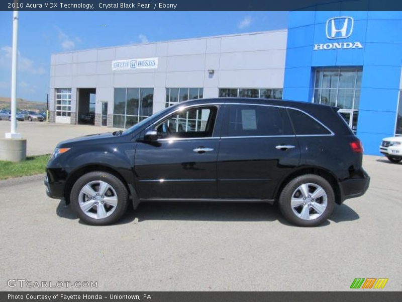 Crystal Black Pearl / Ebony 2010 Acura MDX Technology