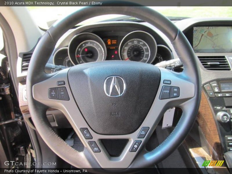 Crystal Black Pearl / Ebony 2010 Acura MDX Technology