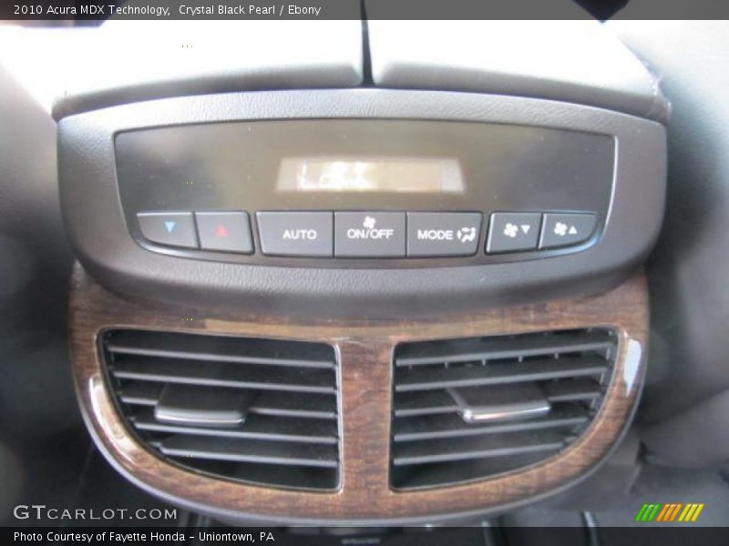 Crystal Black Pearl / Ebony 2010 Acura MDX Technology