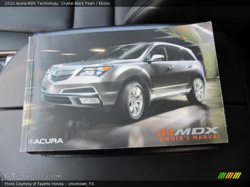 Crystal Black Pearl / Ebony 2010 Acura MDX Technology