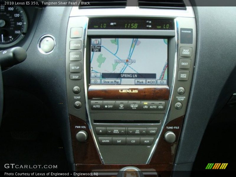 Tungsten Silver Pearl / Black 2010 Lexus ES 350