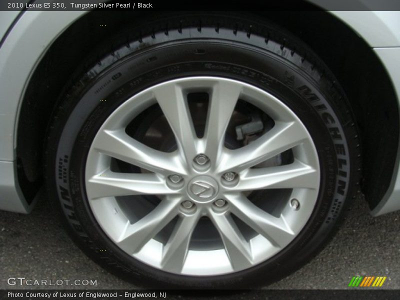 Tungsten Silver Pearl / Black 2010 Lexus ES 350