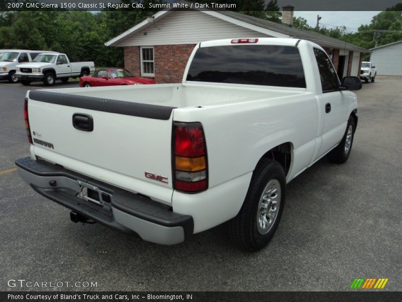 Summit White / Dark Titanium 2007 GMC Sierra 1500 Classic SL Regular Cab