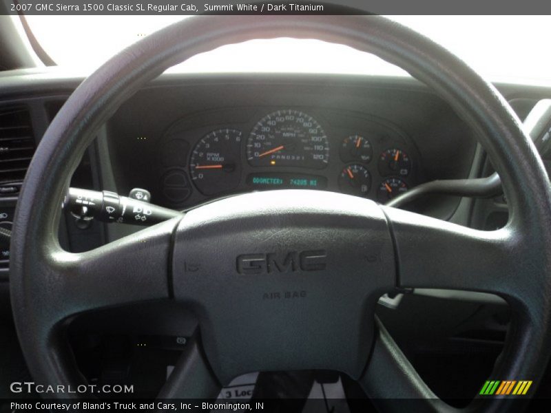 Summit White / Dark Titanium 2007 GMC Sierra 1500 Classic SL Regular Cab