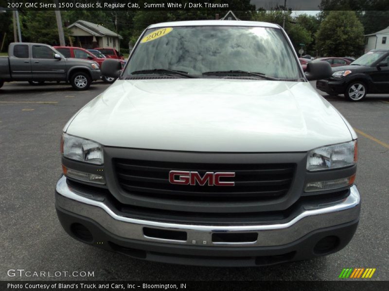 Summit White / Dark Titanium 2007 GMC Sierra 1500 Classic SL Regular Cab